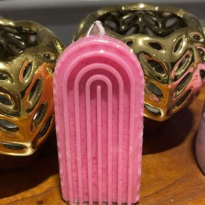 Pink Arch Rainbow Candle