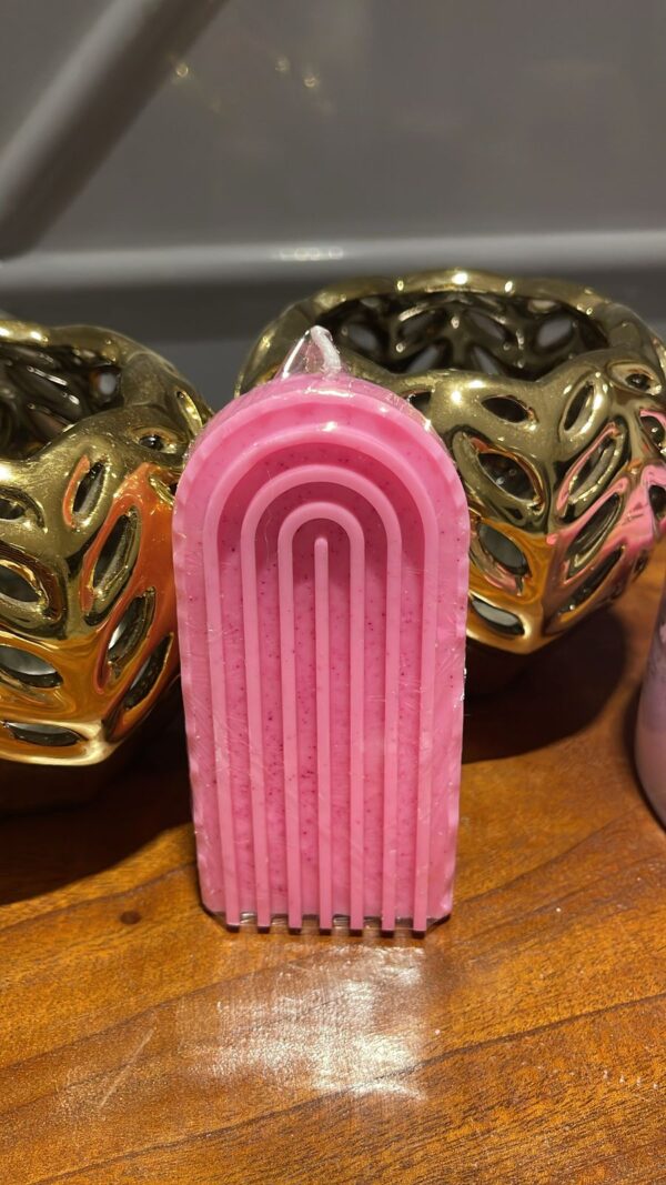 Pink Arch Rainbow Candle
