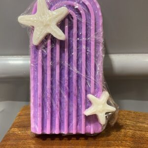 Frosted Floral Jar Candle