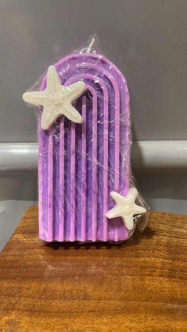 Frosted Floral Jar Candle